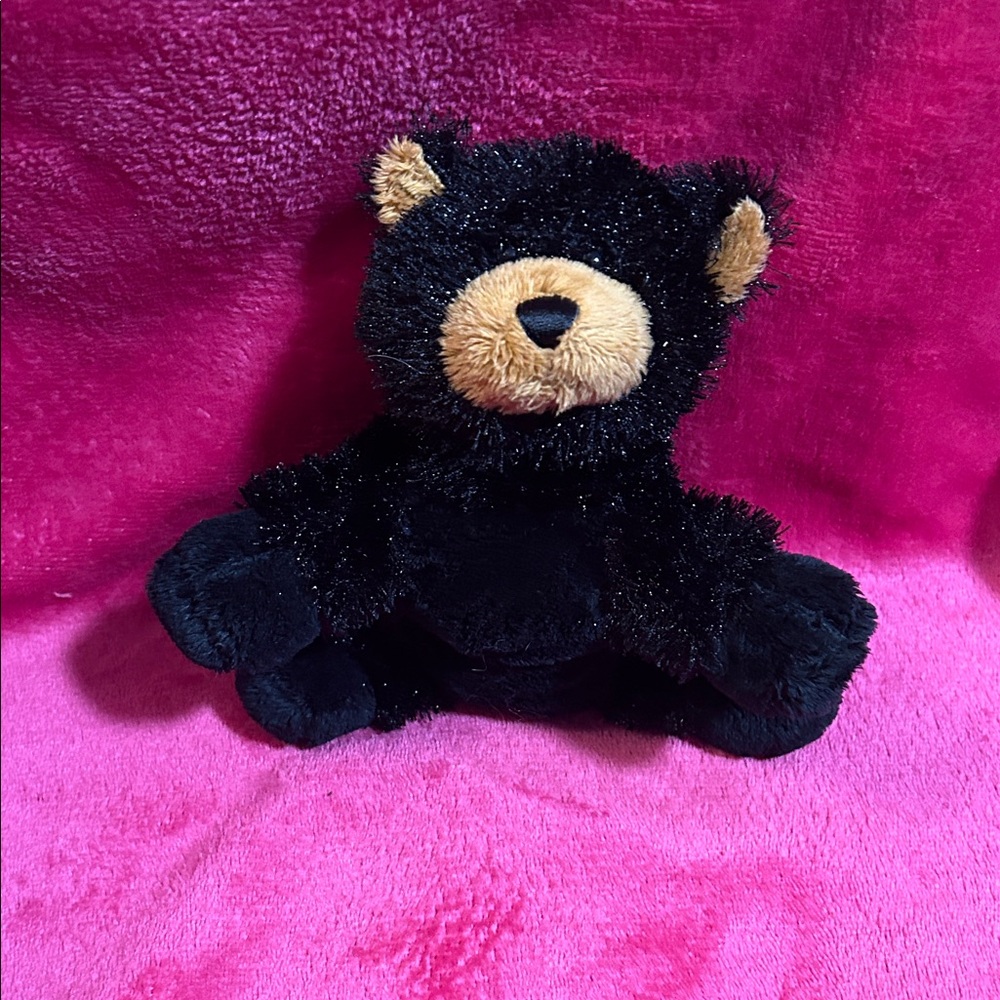 Webkinz Black Bear with Brown on Face